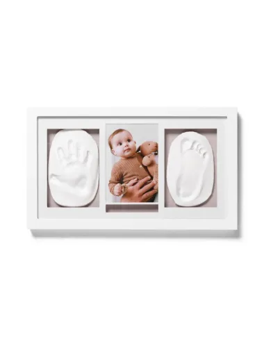 Balts rāmis ar mazuļa rociņu un kāju nospiedumiem | Lapute.lt