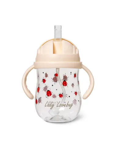 Bērnu dzeramā pudele ar salmiņu Mārītes, 300 ml