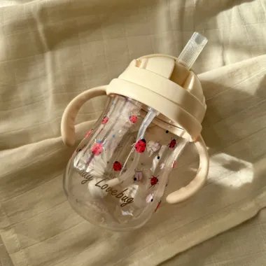 Bērnu dzeramā pudele ar salmiņu Mārītes, 300 ml | Lapute.lt