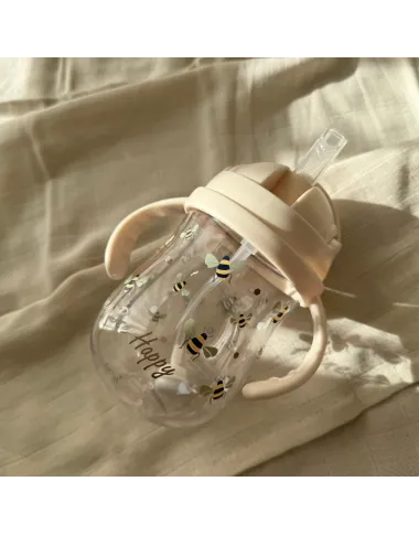 Bērnu dzeramā pudele ar salmiņu Bitutės, 300 ml