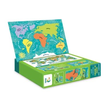 Dodo magnētiskā puzle Pasaules karte (36 gab.) | Lapute.lt