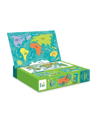 Dodo magnetinė dėlionė vaikams Pasaulio žemėlapis (36 el.)