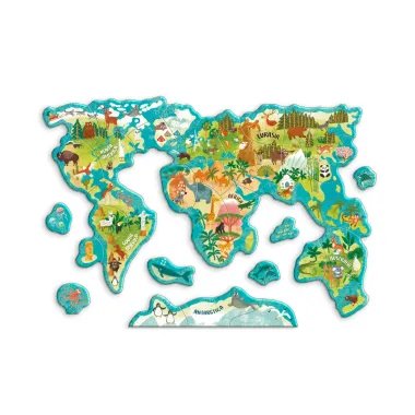 Dodo magnētiskā puzle Pasaules karte (36 gab.) | Lapute.lt