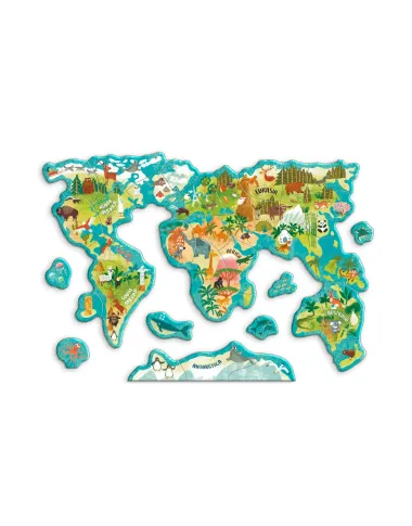 Dodo magnetinė dėlionė vaikams Pasaulio žemėlapis (36 el.)