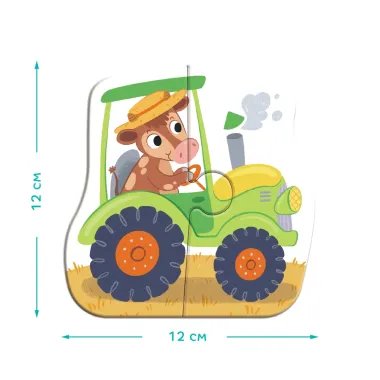 Dodo lielo detaļu puzle Transports (4 puzles) | Lapute.lt