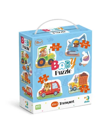 Dodo lielo detaļu puzle Transports (4 puzles)