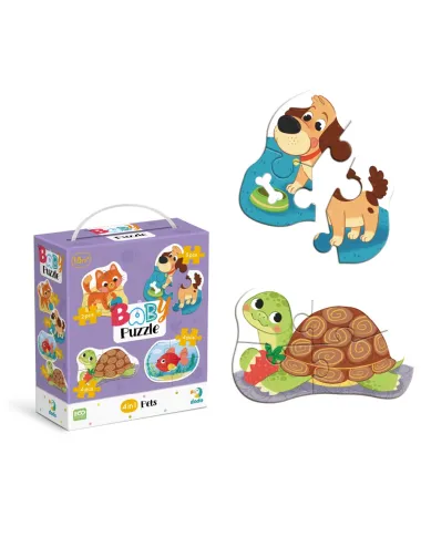 Dodo lielo detaļu puzle Mājdzīvnieki (4 puzles)