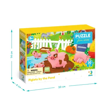 Dodo puzle bērniem Sivēntiņi pie dīķa (30 detaļas) | Lapute.lt