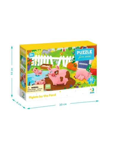 Dodo dėlionė vaikams nuo 3 metų Paršeliai prie tvenkinio - dėžutė