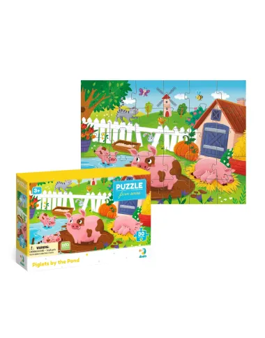 Dodo puzle bērniem Sivēntiņi pie dīķa (30 detaļas) Dodo puzle bērniem Sivēntiņi pie dīķa (30 detaļas)