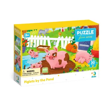 Dodo puzle bērniem Sivēntiņi pie dīķa (30 detaļas)