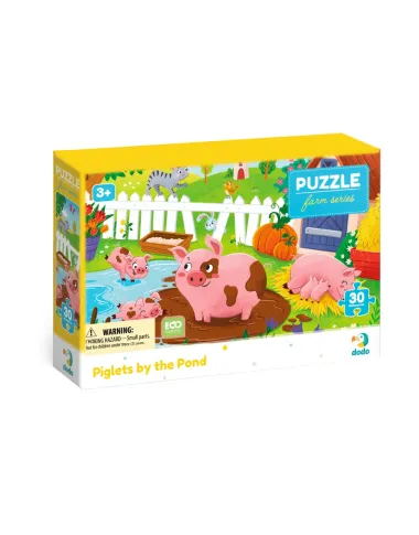Dodo puzle bērniem Sivēntiņi pie dīķa (30 detaļas)