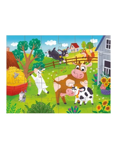 Dodo dėlionė vaikams nuo 3 metų Karvės ir ožiukai - dėžutė