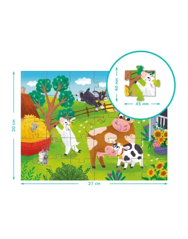 Dodo puzle bērniem Govis un kazlēni (30 detaļas)