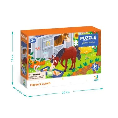 Dodo puzle bērniem Zirgu pusdienas (30 detaļas) | Lapute.lt