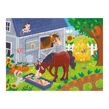Dodo puzle bērniem Zirgu pusdienas (30 detaļas) | Lapute.lt