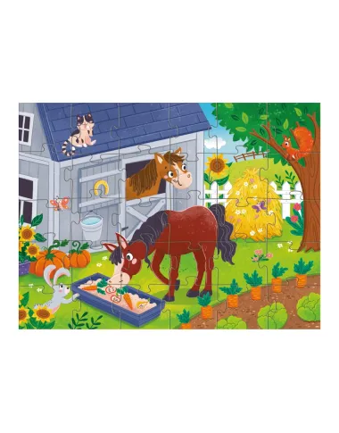 Dodo dėlionė vaikams nuo 3 metų Žirgų pietūs - dėžutė