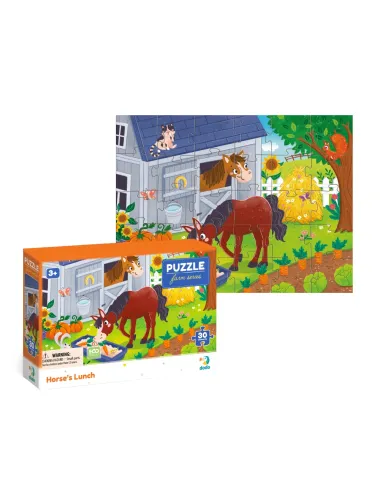 Dodo puzle bērniem Zirgu pusdienas (30 detaļas)