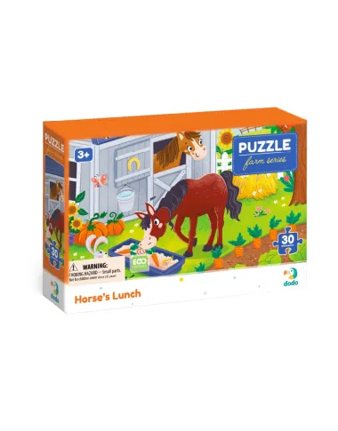 Dodo puzle bērniem Zirgu pusdienas (30 detaļas)
