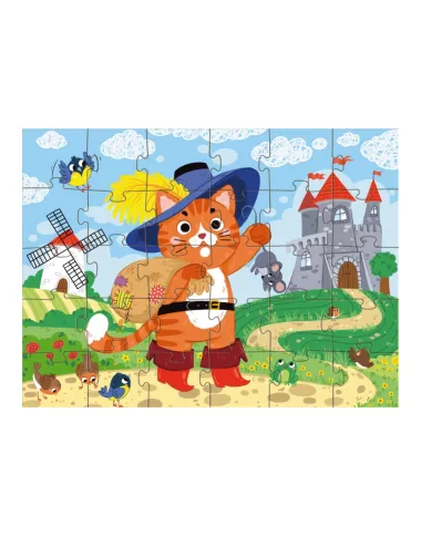 Dodo puzle bērniem Zābakotais kaķis (30 detaļas)