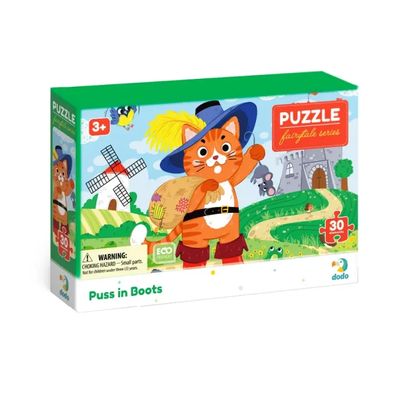 Dodo puzle bērniem Zābakotais kaķis (30 detaļas)