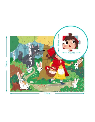 Dodo puzle bērniem Sarkanā cepurīte (30 detaļas)