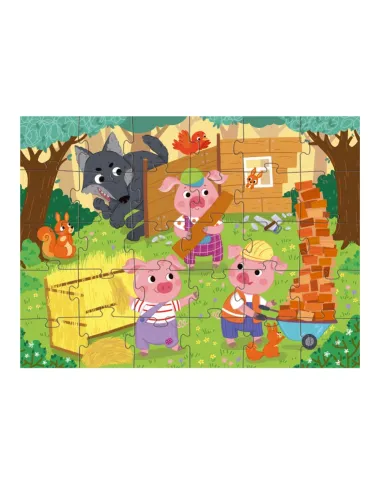 Dodo dėlionė vaikams nuo 3 metų Trys paršiukai - dėžutė