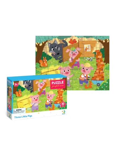 Dodo dėlionė vaikams nuo 3 metų Trys paršiukai - dėžutė