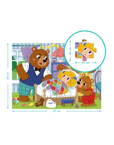 Dodo dėlionė vaikams nuo 3 metų Auksaplaukė - dėžutė Dodo dėlionė vaikams nuo 3 metų Auksaplaukė - dėžutė