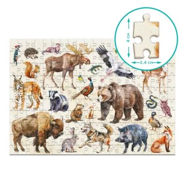 Dodo puzle bērniem Meža dzīvnieki (200 detaļas) | Lapute.lt
