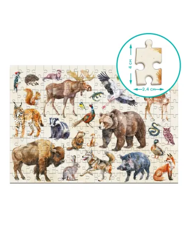 Dodo Montessori dėlionė Miško gyvūnai -dėžutė