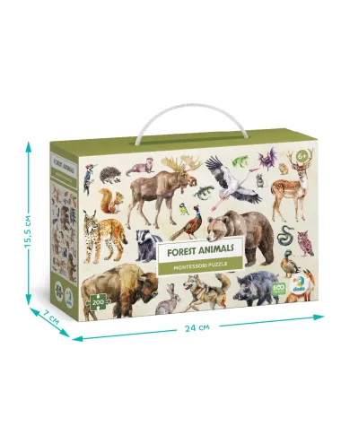 Dodo puzle bērniem Meža dzīvnieki (200 detaļas)