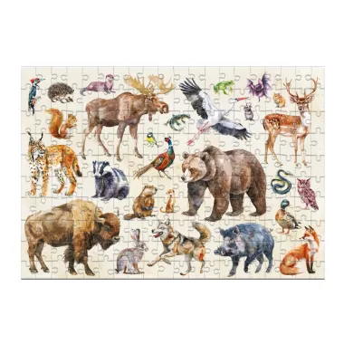 Dodo dėlionė 200 detalių su miško gyvūnais vaikams