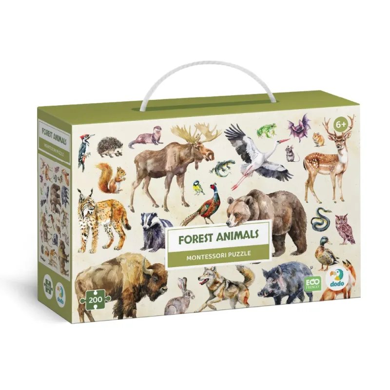 Dodo puzle bērniem Meža dzīvnieki (200 detaļas)