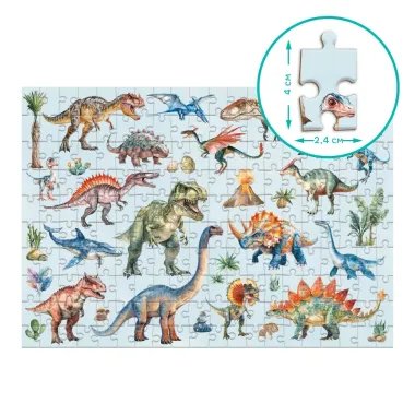 Dodo Montessori puzle bērniem Dinozauri (200 detaļas) | Lapute.lt