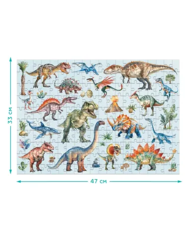 Dodo Montessori puzle bērniem Dinozauri (200 detaļas)