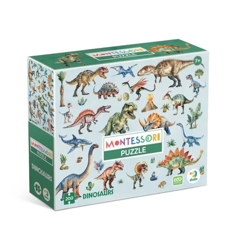 Dodo Montessori dėlionė Dinozaurai -dėžutė