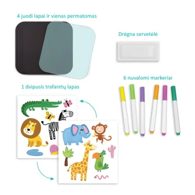 Dodo ceļojumu zīmēšanas grāmatiņa Dzīvnieki | Lapute.lt
