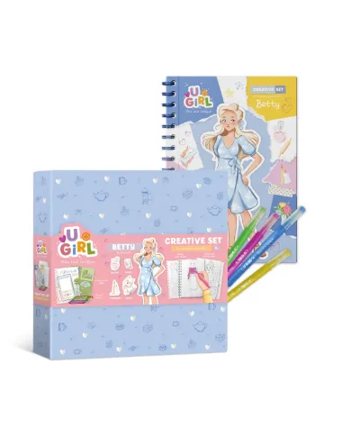 Dodo kūrybos rinkinys mergaitėms su lipdukais ir markeriais