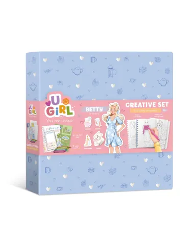 Dodo kūrybos rinkinys mergaitėms su lipdukais ir markeriais