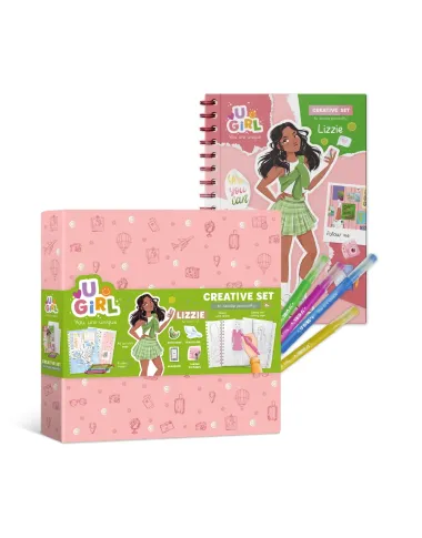 Dodo kūrybos rinkinys mergaitėms su lipdukais ir markeriais - Lizzie