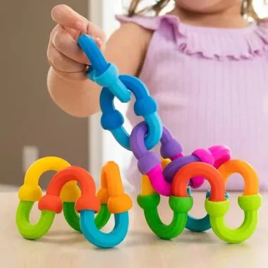 Fat Brain Toys sensorā konstruktors Plip Links| Lapute.lt