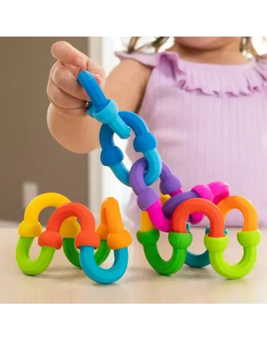 Fat Brain Toys sensorā rotaļlieta – konstruktors Plip Links