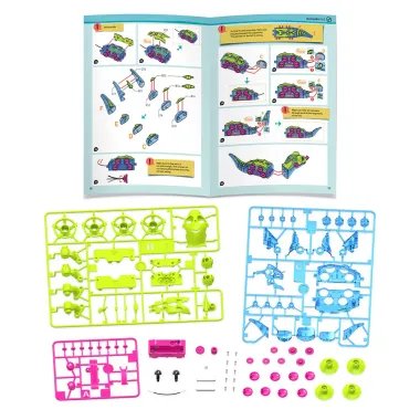 Roboto - konstruktoriaus Geckobot 2.0 vaikams nuo 8 m. detalės ir instrukcija