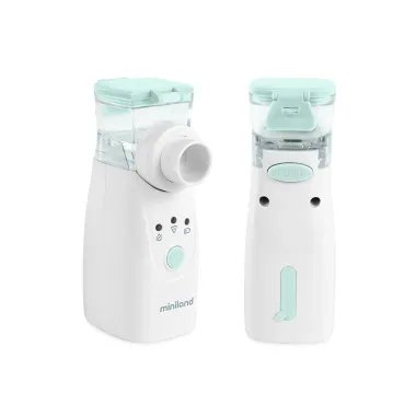 Miniland nešiojamas inhaliatorius vaikams ir suaugusiems iš skirtingų pusių