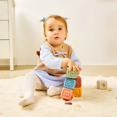 Miniland mīkstie sensorie klucīši (6 gab.) | Lapute.lt