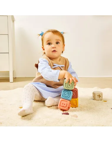 Miniland mīkstie sensorie klucīši (6 gab.) Miniland mīkstie sensorie klucīši (6 gab.)