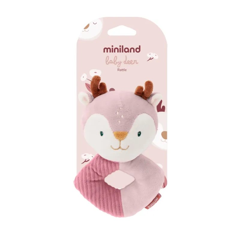 Miniland mīkstais grabulītis zīdaiņiem Briedenīte