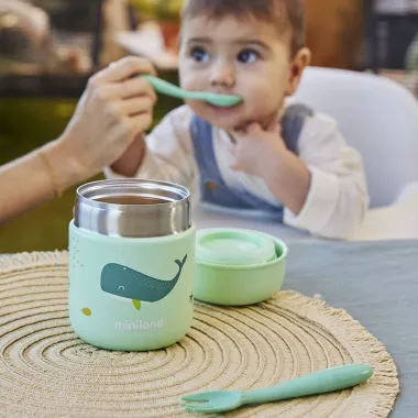 Miniland pārtikas termoss Whale (280 ml) - Lapute.lt