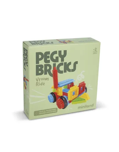Miniland konstruktors Pegy Bricks Vroom Ride